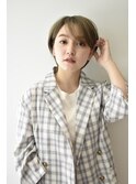 大人ショート/30代40代50代/明るい白髪染め【三橋】