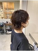 【坂平枝理加】マッシュウルフパーマ