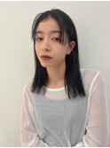 大人センターパートストレート