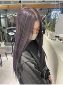 ラベンダーグレー　髪質改善カラー　