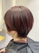 ショート×ピンクブラウン