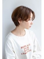 スパイス(SPICE) 30代40代ナチュラルくびれトショートボブブラウンカラー