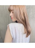 艶髪酸性ストレート大人かわいい美髪ことりベージュ/銀座/東京