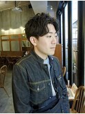 メンズショート×ニュアンスパーマ