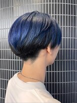 ソレイユ バイ アルフレッド(SOLEIL by alfRed)&nbsp;アウターカラー　ブルー系　刈り上げセンターパート