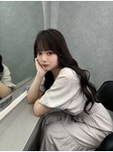 博多/福岡/韓国ヘア/前髪顔周りカット/レイヤー/暗めカラー