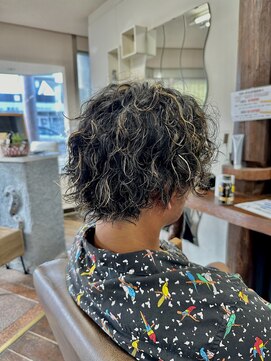 アート(art) ツイストスパイラルパーマ×ハイライト