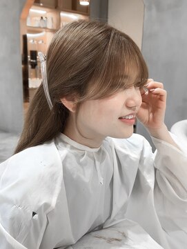 ロンド ブランシュ 錦糸町北口(Lond blanche) 前髪アンブレラカラーこなれミディイメチェンウェーブパーマ