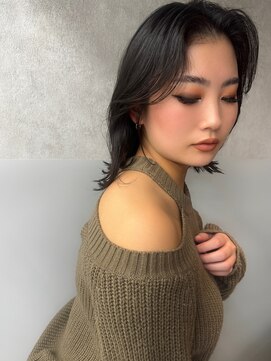 ロンド マーレ 天神大名店(Lond mare) 似合わせカット レイヤースタイル 自毛風暗髪カラー レイヤー