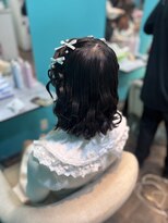 リエラ 新宿(RIERA)&nbsp;髪リボンハーフツイン