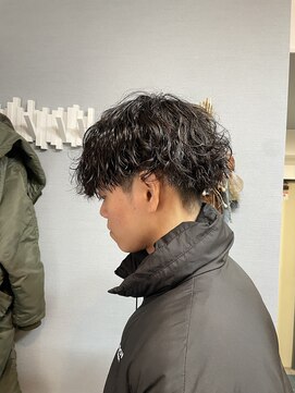 グリードヘア(GREED HAIR) マッシュ×波巻きパーマ