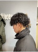 マッシュ×波巻きパーマ