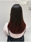 【湯田】ピンクグラデーションロング