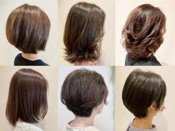ニシオギ ヴォイス 西荻窪店(nishiogi voice)の写真/暗くなりすぎない上品な白髪ぼかし・グレイカラーが人気☆ 髪質改善と組み合わせて叶える、うるツヤ質感 ♪