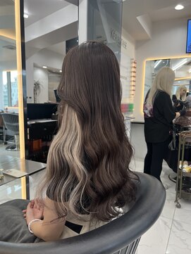 ラピス 渋谷本店(Lapis) インナーカラー/シールエクステ/ハイトーン/ホワイトカラー