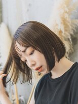 ガーデンヨコハマ(GARDEN YOKOHAMA) ボブ 外ハネボブ くびれヘア 夏 縮毛矯正 ハイライトカラー