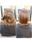 大人の艷やか縮毛矯正ボブ