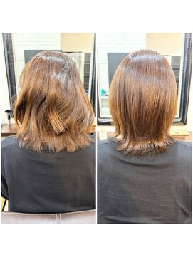 エトネ ヘアーサロン 仙台駅前(eTONe hair salon) 大人の艷やか縮毛矯正ボブ
