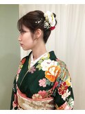 卒業式ヘアセット×袴着付け♪yu #お呼ばれヘア#ヘアセット#ヘア