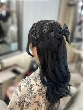 アイビー 新宿(IVY) 編みカチュハーフアップ