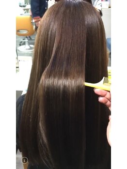 ポッシュ 原宿店(HAIR＆MAKE POSH)の写真/“やりすぎない髪質改善”で、扱いやすく自然に。