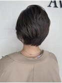 ショート×アッシュグレー