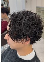 エイド 渋谷(aid) センターパート波巻きパーマ