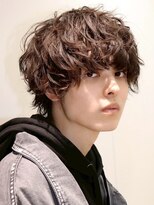 ルーシー 名古屋栄(LUCEY) センターパートニュアンスパーマフェザーパーマ波巻きパーマ