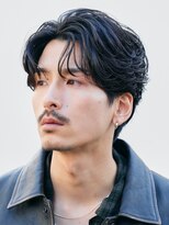 バイフィフス 原宿/表参道(by fifth) 原宿毛流れセンターパートニュアンスパーマビジネスヘア刈り上げ