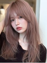サロンドアイ(salon de i)&nbsp;くびれロングレイヤー × ピンクブラウン