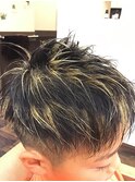メッシュでツーブロック
