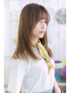 ミック ヘアアンドビューティー 大山店(miq Hair&Beauty) 外人風カラー*ヘルシーロングレイヤーb