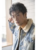小久保style☆かき上げ透明感シルバーカラーオーシャンブルー