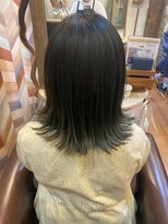 エールセット(eile set) 外ハネ★グリーンカラー