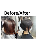 リーオオサカ(Lee Osaka)&nbsp;【Lee大阪店】横顔も可愛い♪ショートボブ/新出奈津樹