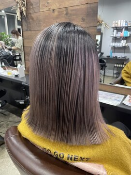 ローレンアンドパレード 並木坂店(Lauren&Parade) モーヴピンクバレイヤージュ×切りっぱなし