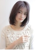 《Agu hair》透けバング×王道ストレートボブ