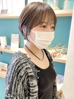 ラミエ バイ メルト 吉祥寺(lamie by melt)&nbsp;*滝田*20代30代40代顔まわり小顔ショートボブグレージュもみれ毛