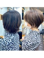 バンプ ギンザ(BUMP GINZA)&nbsp;30代/40代/50代・絶壁解消・小顔前下がりショートボブ【中村】