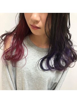 エヌプラス(N+) 黒髪グラデヘアーオリーブグレー小顔に見せるヘアココアベージュ