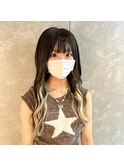 インナーエクステ10代20代ダメージレス黒髪コントラストカラー