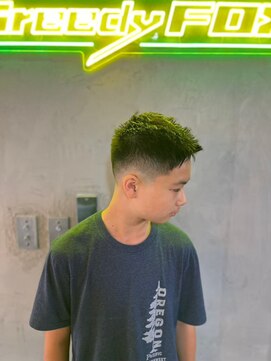 グリーディーフォックス 三軒茶屋(GreedyFOX) 波巻き/マッシュパーマ/ウルフ/ハイライト<理容室>三軒茶屋