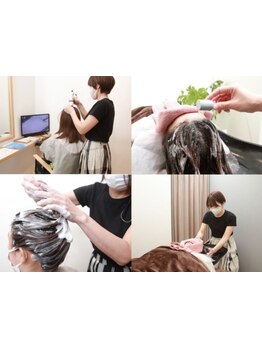 ≪予防美容頭皮エステ≫マイクロスコープで頭皮診断、植物成分配合のこだわり商材で整肌、洗浄、保護保湿◎