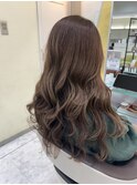ナチュラルブラウン×ロング