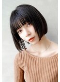 【GEEKS渋谷】タイトボブ/小顔/切りっぱなし/20代30代/モード
