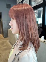 アイティーバイアルバム 藤沢店(IT by ALBUM) ミルクティーピンクベビーピンクレイヤーロング_ba483081