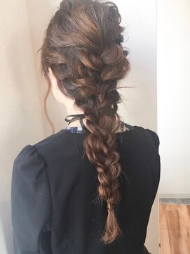 アレンヘアー 甲南本通り店(ALLEN hair) 編み込みアレンジダウンアレンジ編みおろし