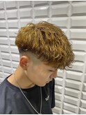 ブリーチ毛 スペインカール風