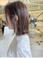 7(nana) ナチュラルボブ毛先の1カール外ハネで簡単スタイリングです!