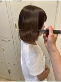 大人綺麗ボブ/藤沢/髪質改善縮毛矯正/ショート/脱白髪染め透明感